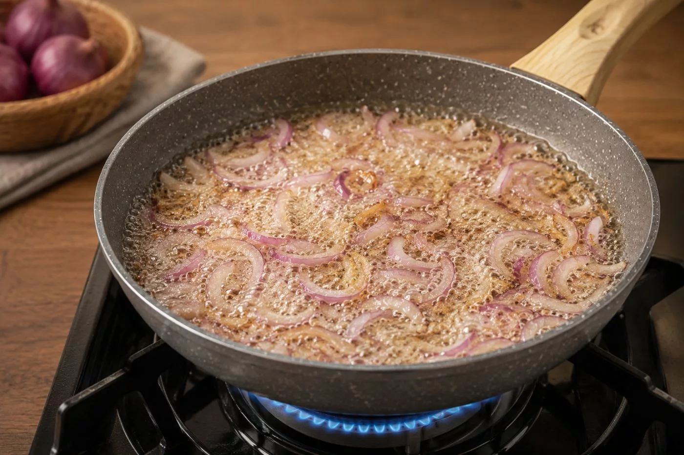 Bawang Goreng Rangup: 9 Cara Betul Elak Cepat Hangit & Pahit