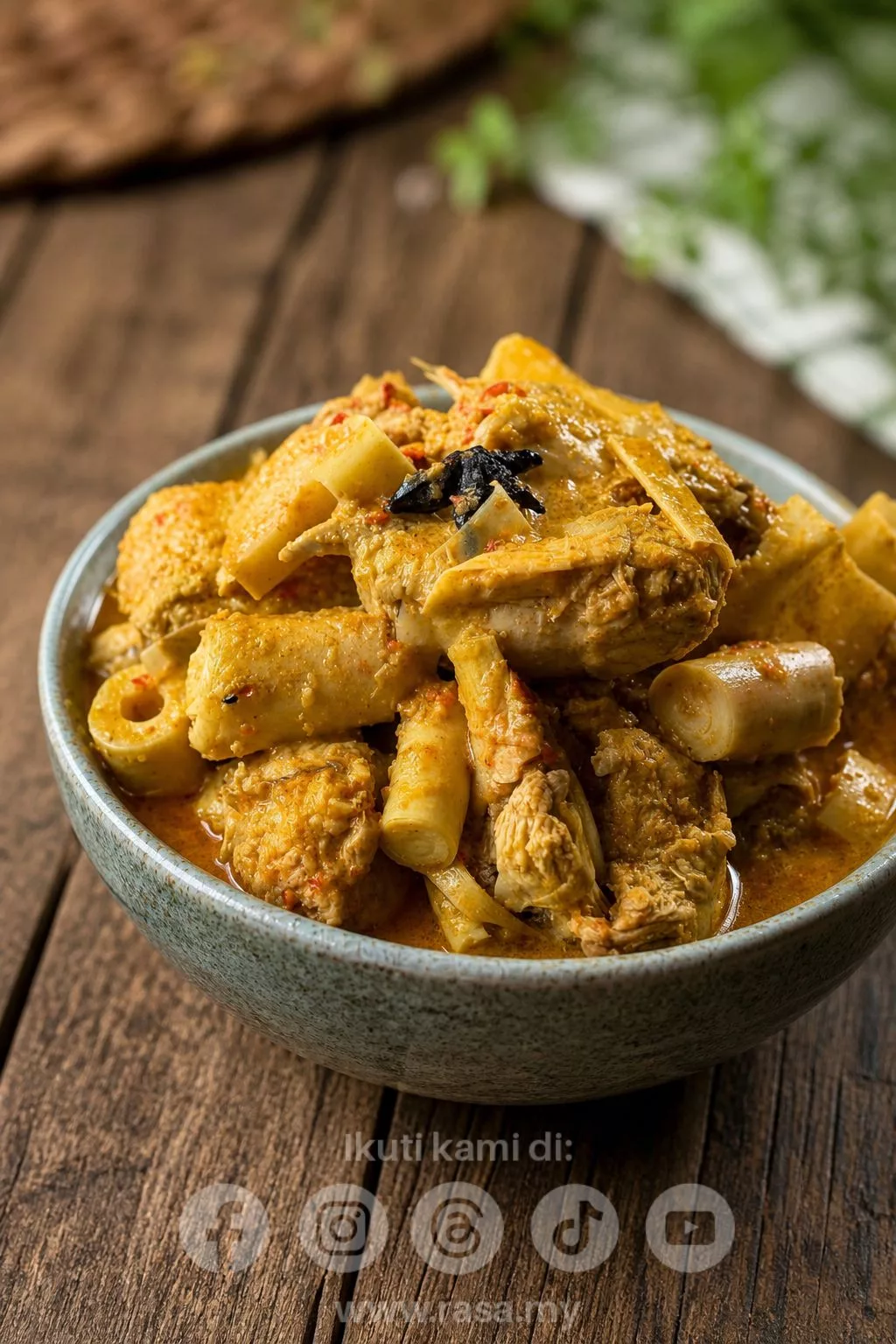 Gulai Ayam Rebung Pedas Paling Padu & Berempah, Resipi Power Buat Bertambah Nasi!