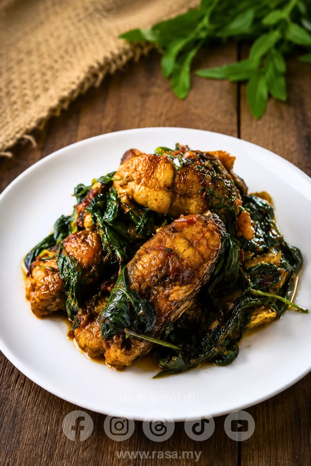 Sambal Ikan Cili Kangkung Power Pedas, Lauk Kampung Paling Membuka Selera