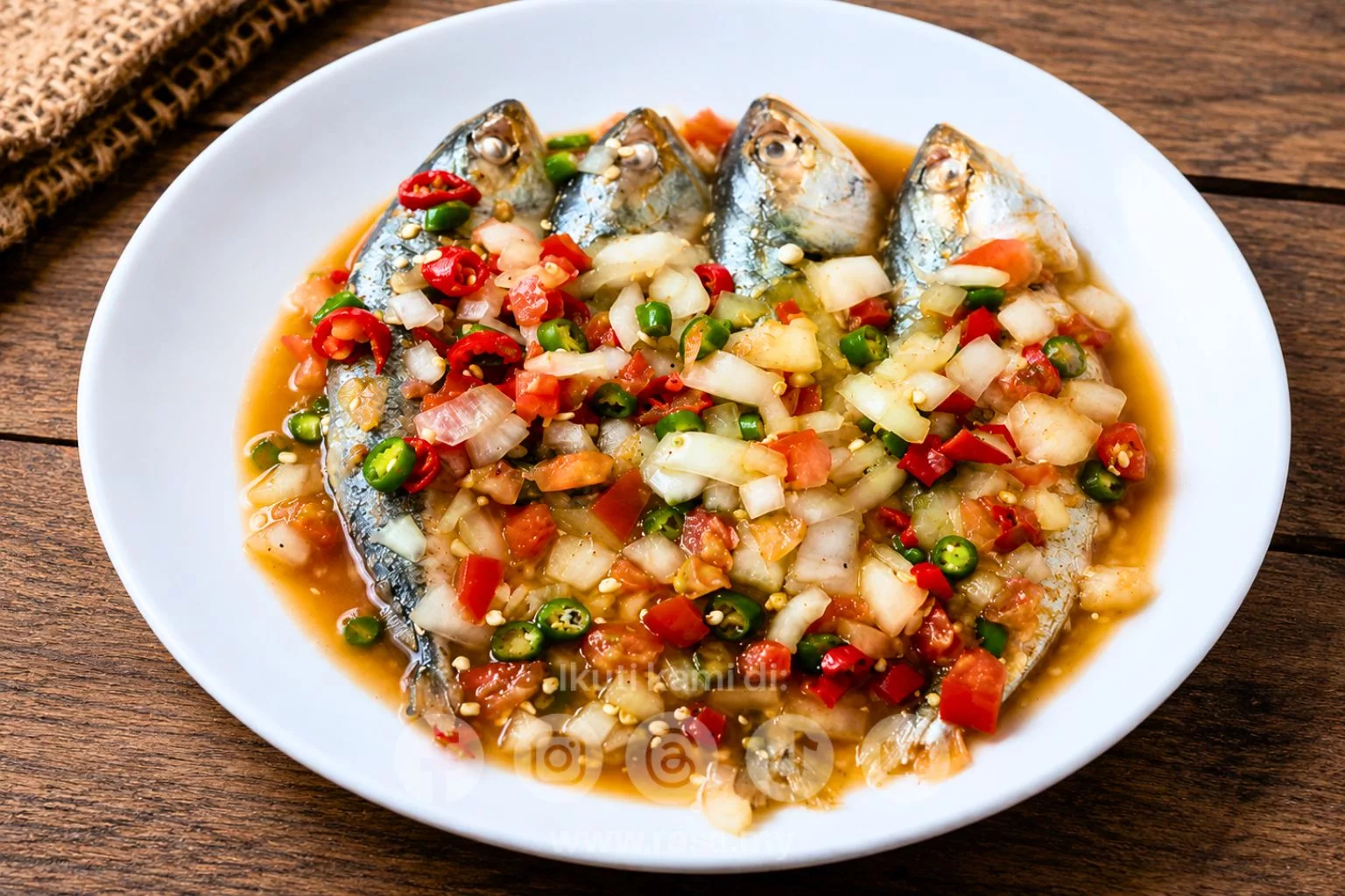Air Asam Ikan Kukus Paling Sedap, Resipi Sihat Pembuka Selera