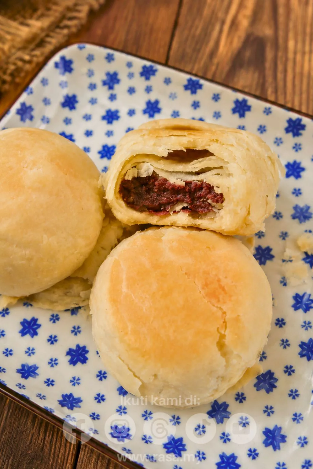 Bakpia Inti Kacang Merah Paling Sedap. Resipi Mudah & Power Buat Sendiri di Rumah