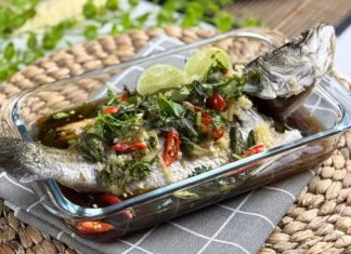 Ikan Siakap Kukus Pedas Masam Paling Lazat, Sihat & Mudah Disediakan di Rumah