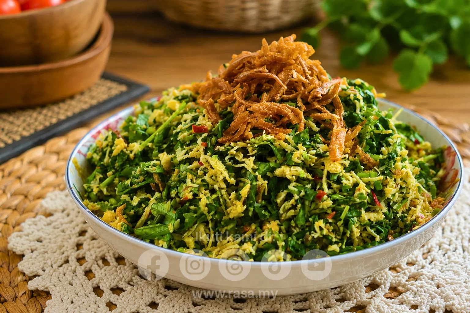 Urap Daun Pegaga Paling Sedap & Menyelerakan, Resipi Tradisional Yang Wajib Cuba