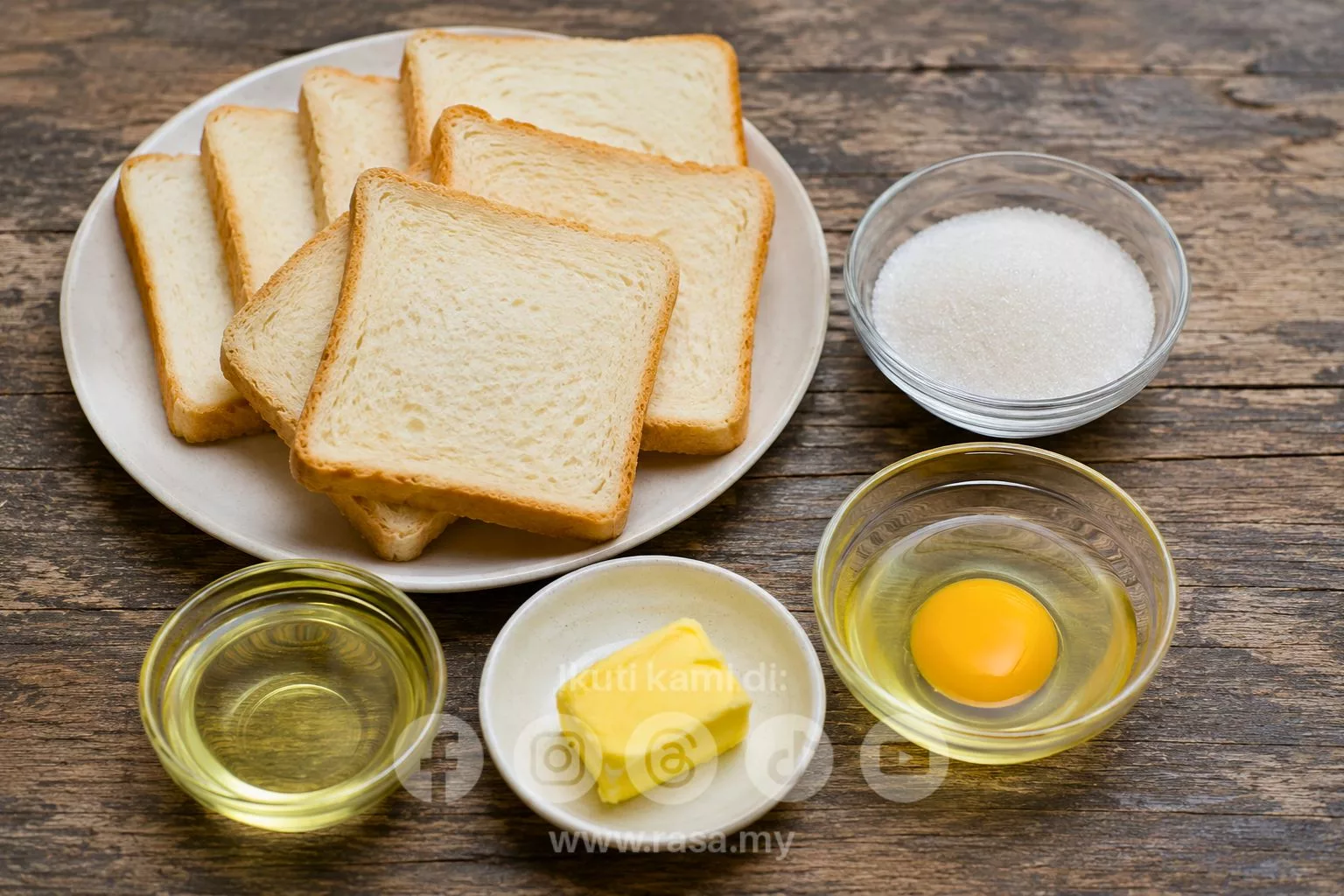 Cekodok Roti Gula Paling Gebu & Sedap, Cara Mudah Habiskan Roti Lebihan