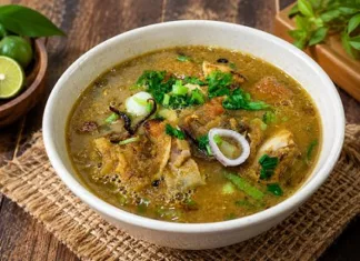 Resepi Sup Mamak Ayam Kampung Sedap Kuah Pekat, Reneh Sekali Lobak Merah!