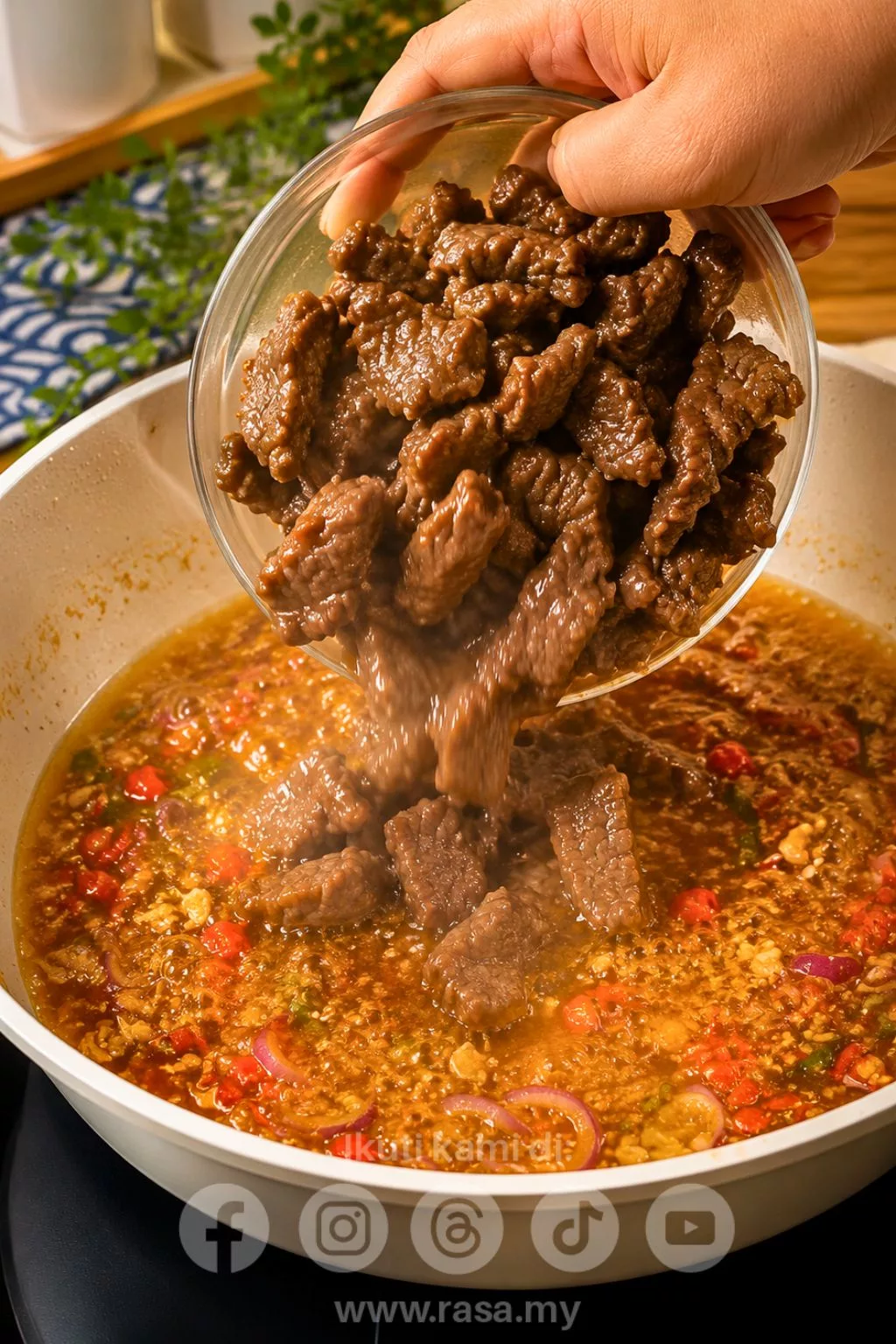 Daging Goreng Cili Padi Paling Sedap, Pedas Berapi & Mudah Dibuat