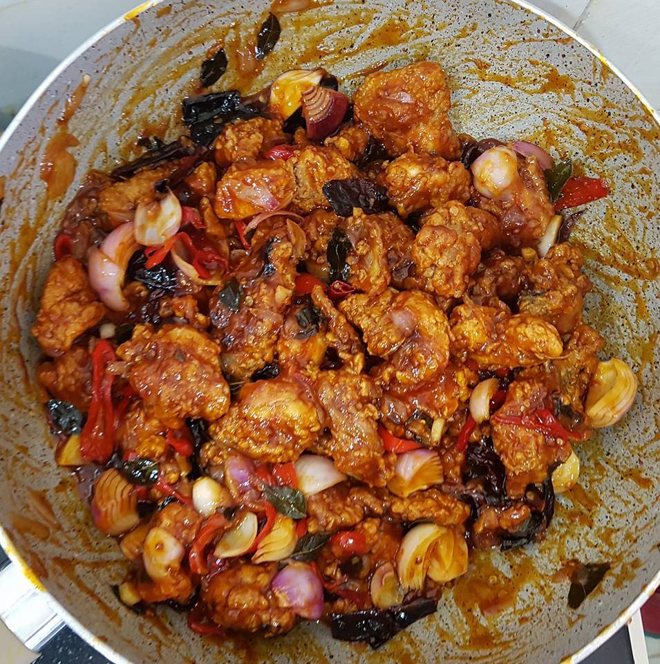 Ayam Masak Cili Kering, Resipi Masakan Cina Sedap, Rasa Pedas Masam Manis