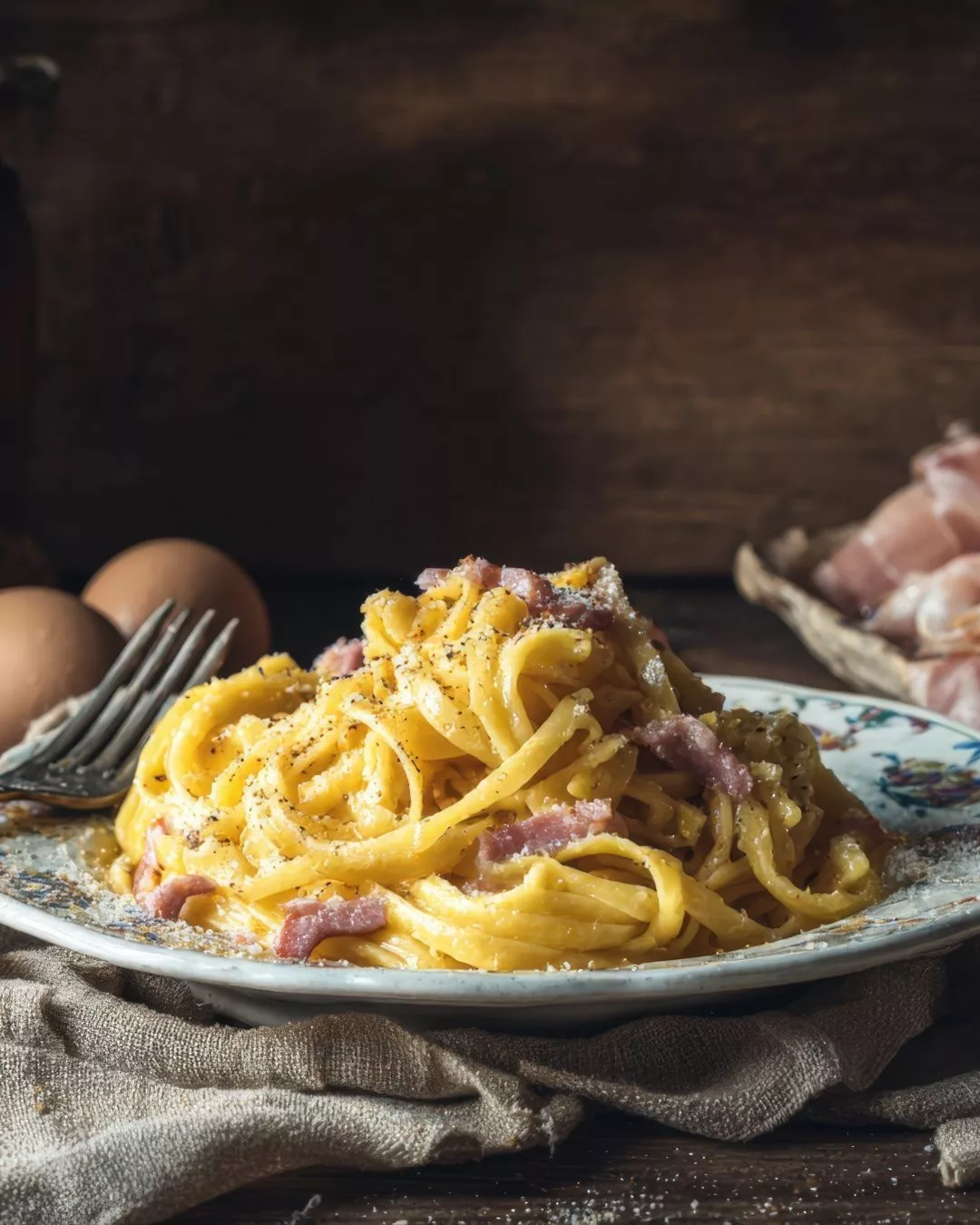 Carbonara Tanpa Krim, Resipi Original Itali Yang Sedap & Mudah