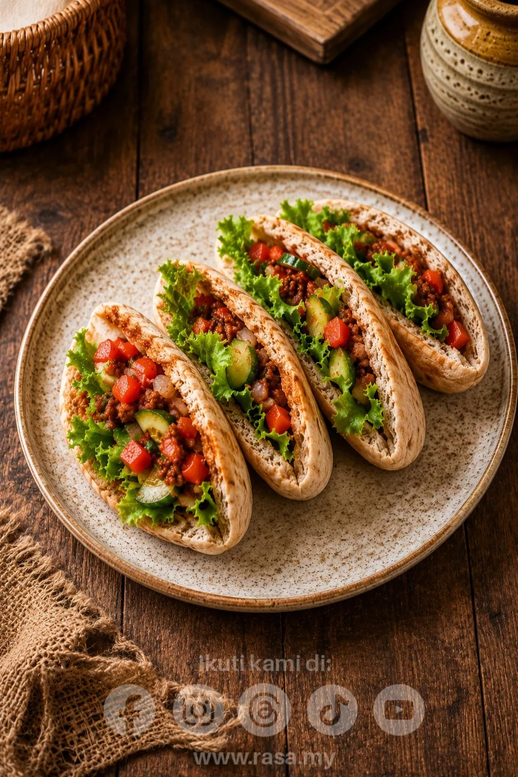 Kebab Daging Roti Pita Homemade Paling Juicy, Mudah & Sedap Macam Beli Di Kedai 5 Kebab Daging Roti Pita Homemade Paling Juicy, Mudah & Sedap Macam Beli Di Kedai