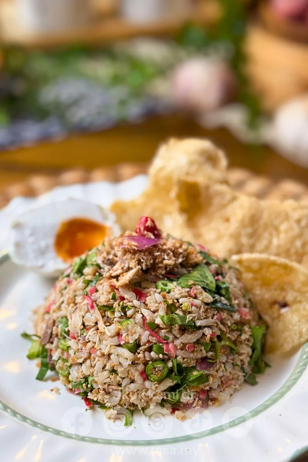 Nasi Kerabu Darat Paling Sedap, Resipi Tradisional Mudah & Menyelerakan 4 nasi kerabu darat