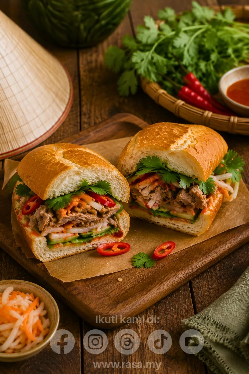 Resipi Banh Mi Vietnam. Sedap, Mudah & Tak Guna Banyak Bahan 5 resipi banh mi