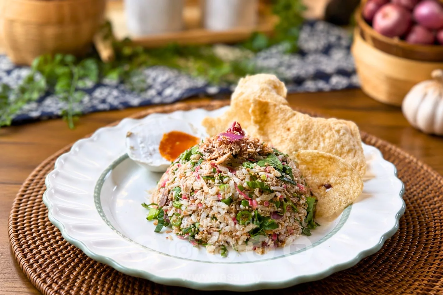 Nasi Kerabu Darat Paling Sedap, Resipi Tradisional Mudah & Menyelerakan 5 Nasi Kerabu Darat Paling Sedap, Resipi Tradisional Mudah & Menyelerakan