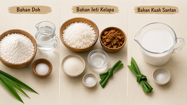 Cara Buat Kuih Sopang, Kuih Tradisional Negeri Sembilan Yang Lembut, Kenyal & Lemak Manis