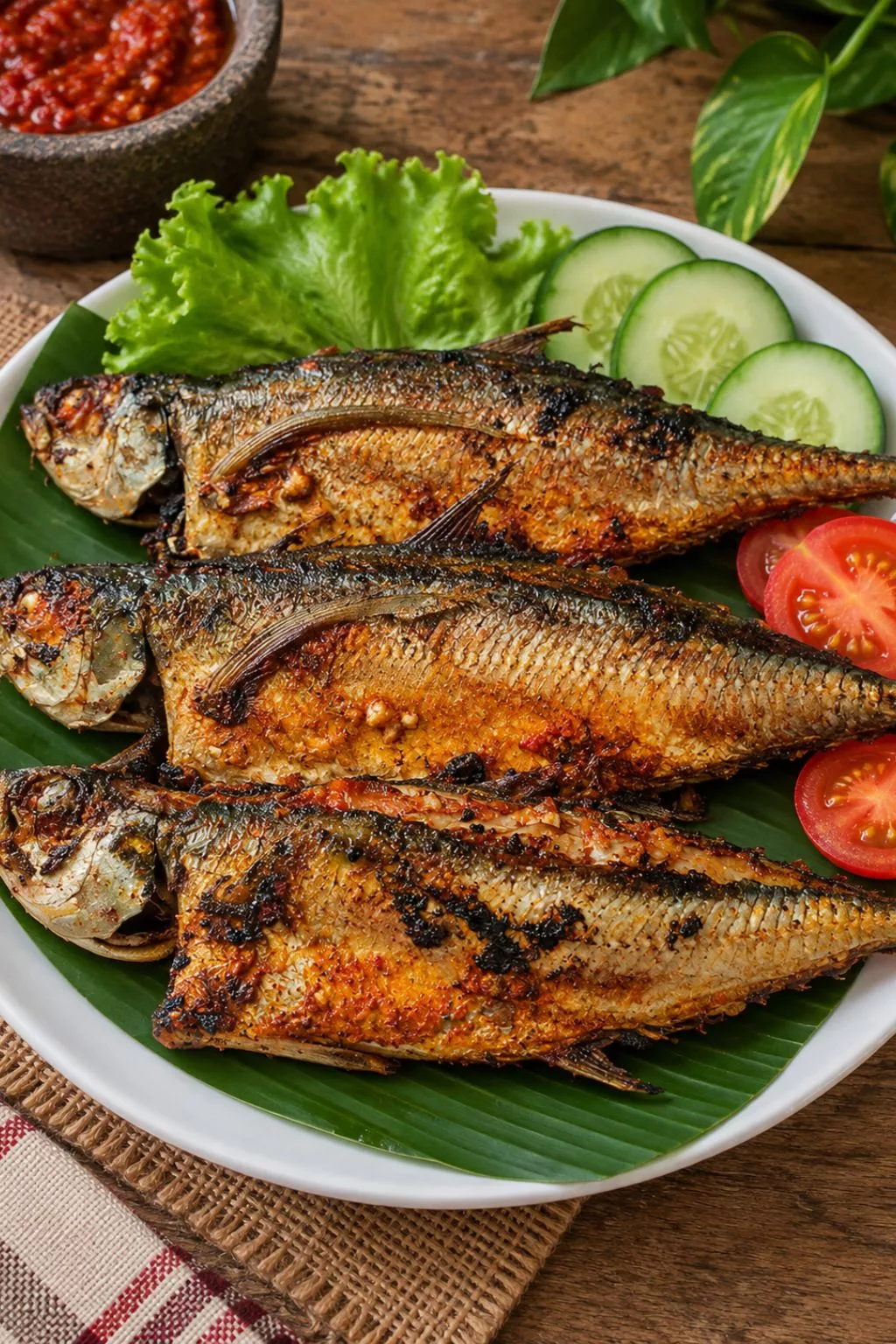 Ikan Cencaru Sumbat Sambal Kesum, Resipi Istimewa Sedap & Mudah 2 Ikan Cencaru Sumbat Sambal