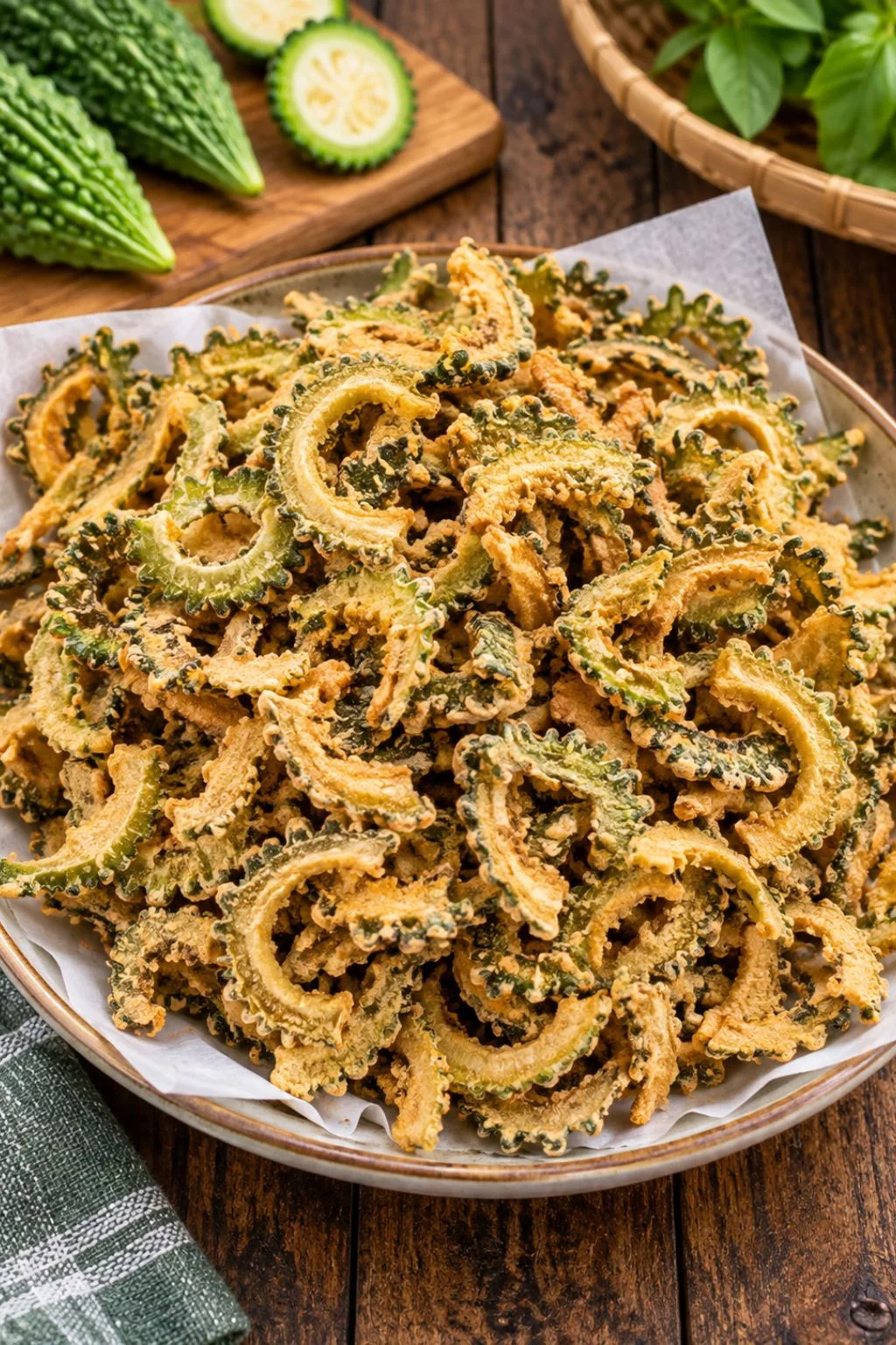 Peria Goreng Garing. Resipi Mudah, Sedap, Tak Pahit & Luar Biasa Rangup 2 peria goreng garing