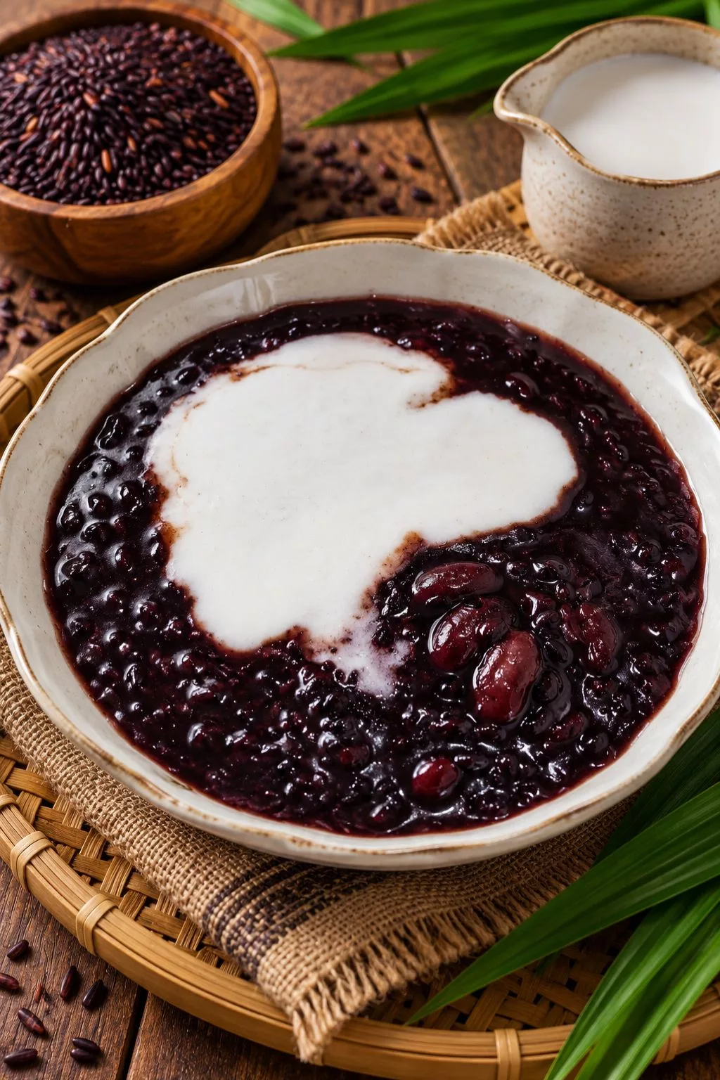 Bubur Pulut Hitam Kacang Merah, Resipi Istimewa Lemak Manis Memang Sedap 2 Bubur Pulut Hitam Kacang Merah
