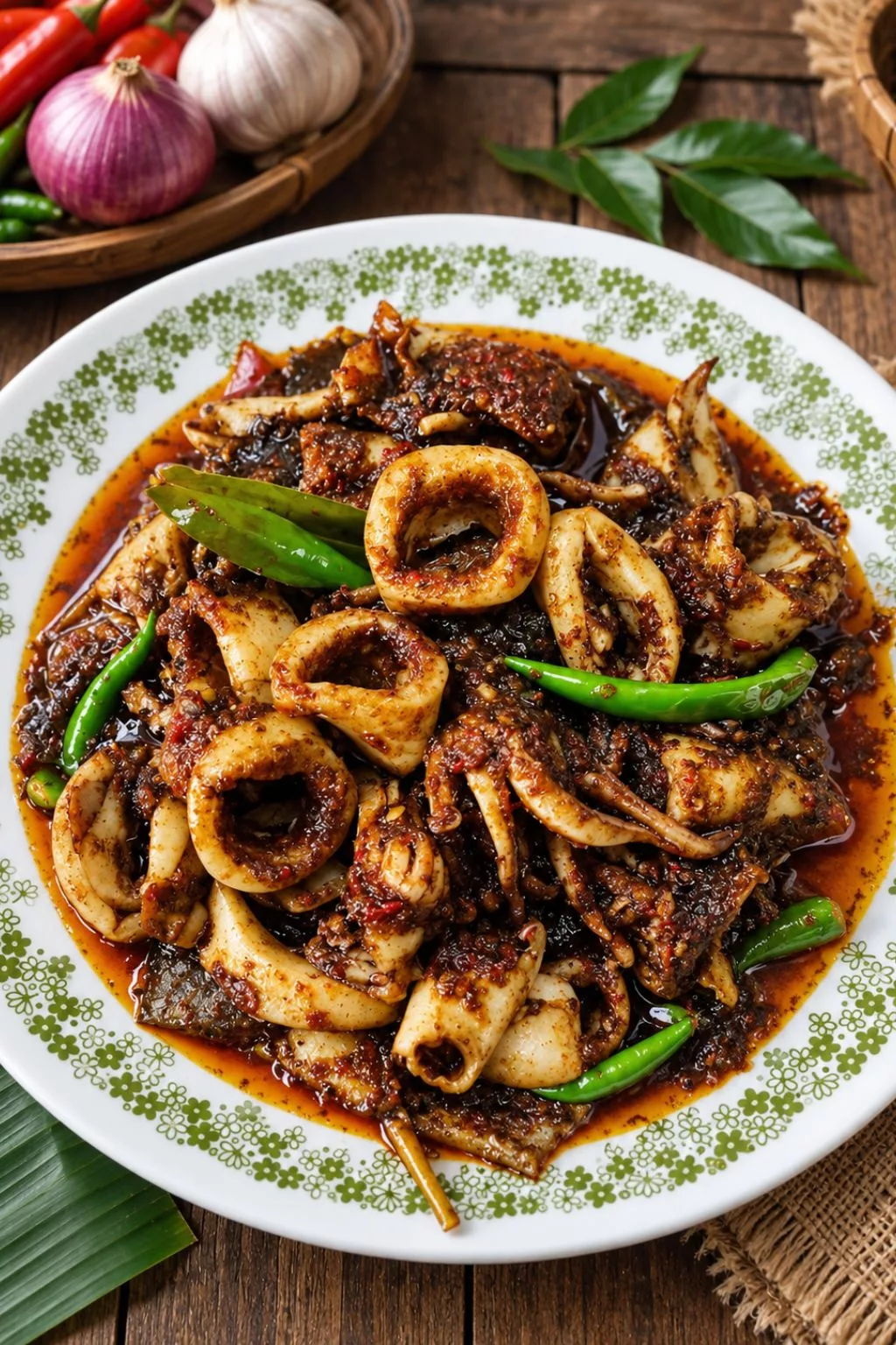 Sotong Masak Hitam Pedas, Resipi Istimewa Yang Sedap & Mudah 2 sotong masak hitam pedas