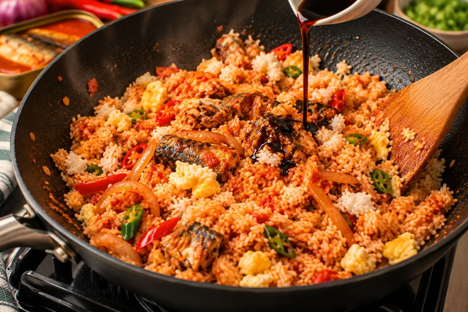 Resipi Nasi Goreng Sardin Pedas, Simple Tapi Memang Padu Sedap!
