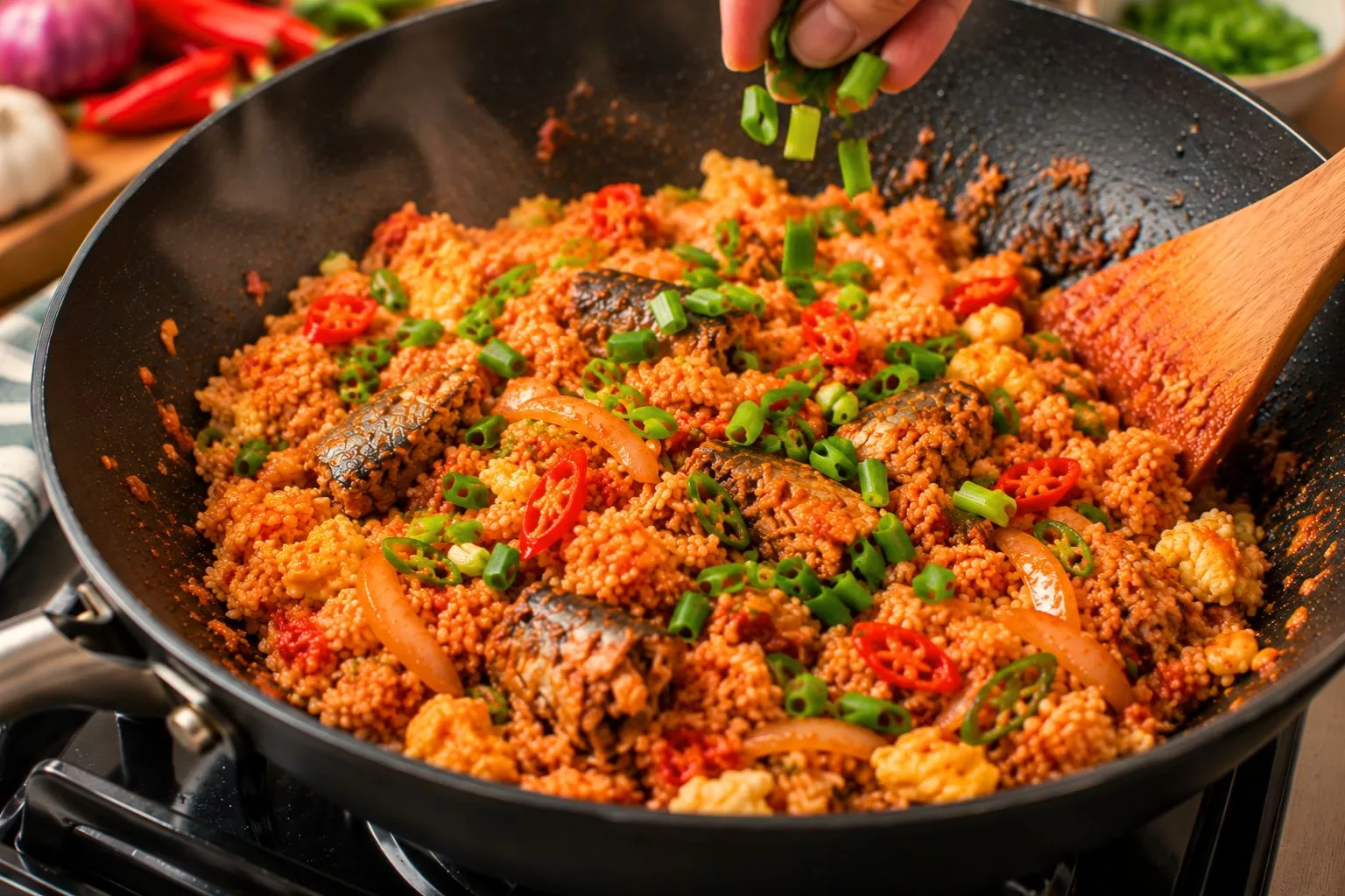 Resipi Nasi Goreng Sardin Pedas, Simple Tapi Memang Padu Sedap!