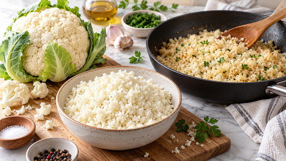 Resipi Nasi Goreng Bunga Kubis Sedap, Menu Vegetarian Rendah Karbohidrat 4 Resipi Nasi Goreng Bunga Kubis Sedap, Menu Vegetarian Rendah Karbohidrat