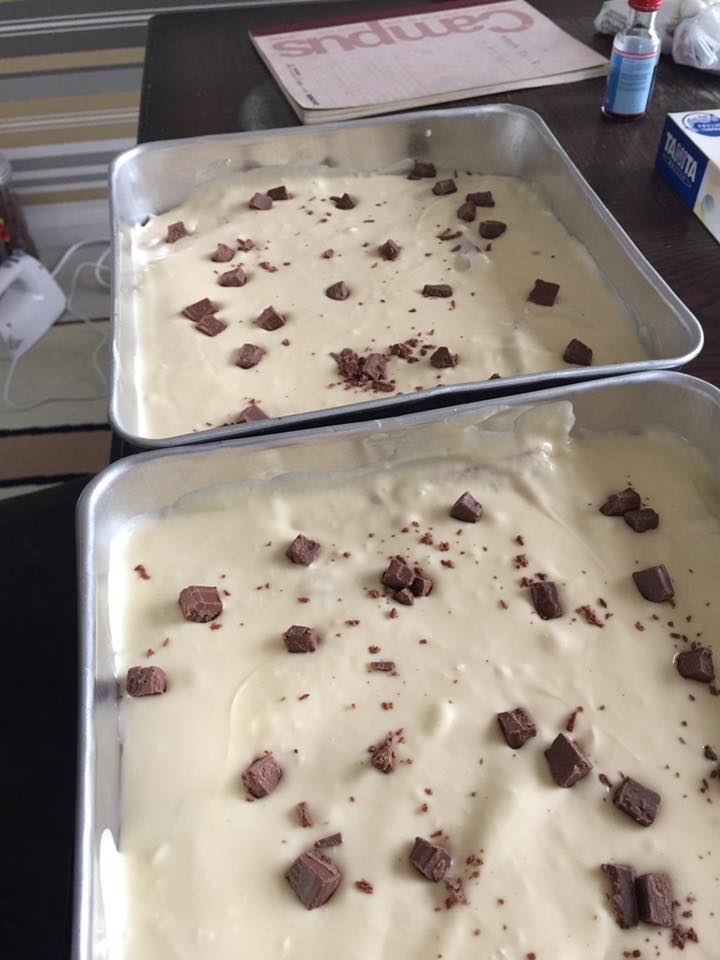 Puding Roti Krim Keju Bercoklat Cip. Manisan Citarasa 