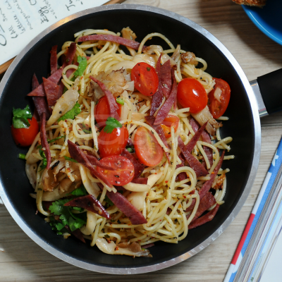 Resepi Spaghetti Goreng Pedas Simple - Nuring