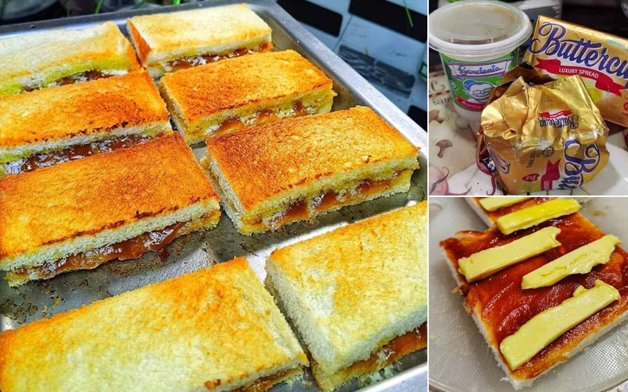 Guna 3 Bahan Je. Ini Resipi Roti Bakar Ala Kopitiam Super Lazat & Mudah